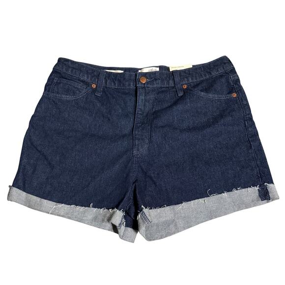 NWT‎ Universal Thread Size 14 32R Dark Wash Jean Stretch Shorts Vintage Midi - Picture 1 of 9